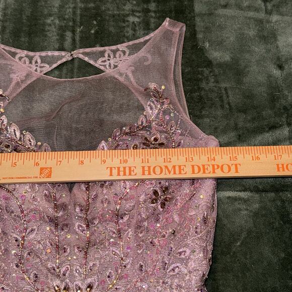 WHITE by SOIEBLU Homecoming Prom Quinceanera Dress Pink Iridescent Size Small - Picture 9 of 11